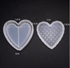Heart Box Mold, Silicone Box Molds, Resin Silicone Jewelry Box Molds with Lid, Diamond Cut Trinkets Box Mold, Plaster DIY Tray Epoxy