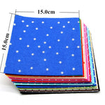 24 Pcs Dot Felt Sheets - Square Felt Supplier, Felt Shop - Thick Felt Fabric, Sewing, Doll Making, Needlework Projects - Art Craft Supplies