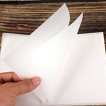 50 Pieces Vellum Translucent Paper Set - Clear Transparent Paper - A5 Sheets - Journal Paper - Scrapbooking - Journaling Junk Journal Pages