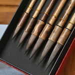 6 Pcs Chinese Calligraphy Brush - Japanese Calligraphy Set - Paint Brush Paintbrush - Writing Brush - Wolf Hair Mandarin Traditional Brush