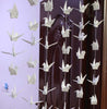 White Origami Crane Garland String - Wedding Decoration - Paper Crane - Geometric Nursery Children Home Decor