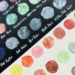 ชุดสีน้ำ 30 สี แบบทึบ สีมุกมีพื้นผิว สีเมทัลลิกกลิตเตอร์ พกพาสะดวก อุปกรณ์วาดภาพ พาเลตต์สีน้ำ