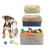 Personalized Foldable Storage Basket - Customized Kids Toy Organizer - Custom Dog Toy Basket Dog Toys Storage Bag Dog Toy Bin Pet Toy