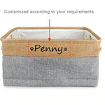 Personalized Foldable Storage Basket - Customized Kids Toy Organizer - Custom Dog Toy Basket Dog Toys Storage Bag Dog Toy Bin Pet Toy