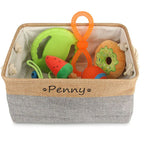 Personalized Foldable Storage Basket - Customized Kids Toy Organizer - Custom Dog Toy Basket Dog Toys Storage Bag Dog Toy Bin Pet Toy
