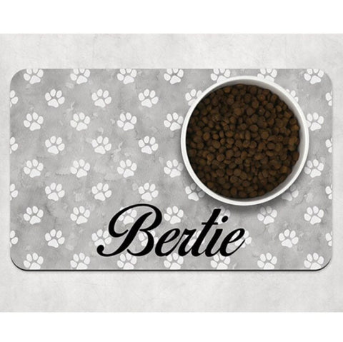 Custom Dog Feeding Mat, Personalized Dog Bowl Mat, Pet Food Placemat, Puppy Placemat, Pet Mat, Cat Kitten Pet Bowl Mat, Pet Gift, Dog Lover