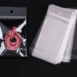 100 Heavy Duty Clear Plastic Bags, Jewelry Packaging, Small Mini Baggies For Beads Jewelry Storage, Poly Bags, Rings Earrings Self Adhesive