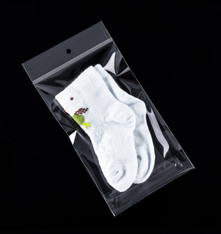 thumbnail image 2 of 100 Pack 2x3 Inch Self-Adhesive Crystal Clear Plastic Bags - Mini Small 2 of 4