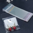 100 Heavy Duty Clear Plastic Bags, Jewelry Packaging, Small Mini Baggies For Beads Jewelry Storage, Poly Bags, Rings Earrings Self Adhesive