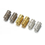 Screw Fastener End Cap, Cylinder Buckle Connector, Cord End Tips Closure, Bracelet Necklace Anklet Charm Gemstone Pendant Jewelry Making