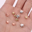 500-1000 Star Beads Tiny Star Spacer Beads Gold Silver Rose Gold Celestial Night Sky Beading Jewelry Supplies Connector Findings Charm Shiny