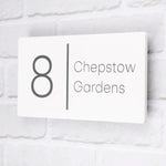 Custom Address Plaque - Personalized House Number Plaque - Outdoor Street Address Porch Sign - Modern House Number Sign - Housewarming Gift