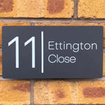 Custom Address Plaque - Personalized House Number Plaque - Outdoor Street Address Porch Sign - Modern House Number Sign - Housewarming Gift