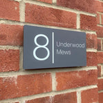 Custom Address Plaque - Personalized House Number Plaque - Outdoor Street Address Porch Sign - Modern House Number Sign - Housewarming Gift