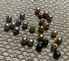 Personalized Round Beads - Engraved Beads - Custom Spacer Beads - Stainless Steel Metal - Edelstahlperlen Gravur - Jewelry Bracelet Making