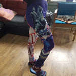 Custom Leggings Pants For Women And Youths Workout Yoga Gym, Personalized Workout Leggings, Design Your Own Logo Spandex High Waisted Pants