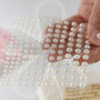 Perlas autoadhesivas | Pegatinas de perlas | Perlas adhesivas | Pegatinas decorativas de perlas | Decoraciones para invitaciones | Gemas de strass | Manualidades para tarjetas