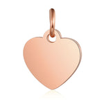 Small Heart Charm - Dainty Gold Silver Rose Gold Mini Heart Add On Charm - Dainty Heart - Love Inspired Gold Heart Pendant Jewelry