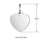 Small Heart Charm - Dainty Gold Silver Rose Gold Mini Heart Add On Charm - Dainty Heart - Love Inspired Gold Heart Pendant Jewelry
