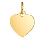 Small Heart Charm - Dainty Gold Silver Rose Gold Mini Heart Add On Charm - Dainty Heart - Love Inspired Gold Heart Pendant Jewelry