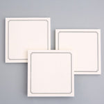 White Kraft Sticky Notes Set - Lined Grids Stickers Stickies for Studying Planner Bullet Journal Scrapbook Study Supplies School Stationary