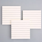 White Kraft Sticky Notes Set - Lined Grids Stickers Stickies for Studying Planner Bullet Journal Scrapbook Study Supplies School Stationary