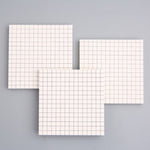 White Kraft Sticky Notes Set - Lined Grids Stickers Stickies for Studying Planner Bullet Journal Scrapbook Study Supplies School Stationary
