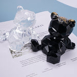 Geometric Teddy Bear Silicone Resin Mold Epoxy Resin Mold Art Manual Diy Craft Tool Supplies Desktop Decoration Casting Home Decor Making