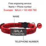 Personalized Cat Collar, Custom Pet Collars for Kittens, Boy Cat Collar, Girl Cat Collar,  Collar with Name, Breakaway Adjustable Strap