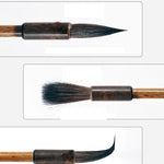 6 Pcs Chinese Calligraphy Brush - Japanese Calligraphy Set - Paint Brush Paintbrush - Writing Brush - Wolf Hair Mandarin Traditional Brush