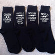 Calcetines personalizados - calcetines de boda personalizados - fecha, novio, padrino, padrino de boda, padre del novio, padre de la novia, calcetines para recuerdos de boda