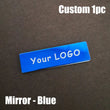 Personalized Name Badges, Custom Staff Employee Name Tags, Metal ID Tags Pin Laser Engraved UV Rated Signage Material Identification Logo