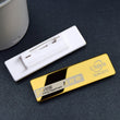 Personalized Name Badges, Custom Staff Employee Name Tags, Metal ID Tags Pin Laser Engraved UV Rated Signage Material Identification Logo