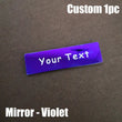 Personalized Name Badges, Custom Staff Employee Name Tags, Metal ID Tags Pin Laser Engraved UV Rated Signage Material Identification Logo