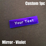 Personalized Name Badges, Custom Staff Employee Name Tags, Metal ID Tags Pin Laser Engraved UV Rated Signage Material Identification Logo