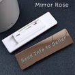 Personalized Name Badges, Custom Staff Employee Name Tags, Metal ID Tags Pin Laser Engraved UV Rated Signage Material Identification Logo