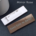 Personalized Name Badges, Custom Staff Employee Name Tags, Metal ID Tags Pin Laser Engraved UV Rated Signage Material Identification Logo