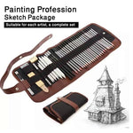 39 Drawing Kit - Drawing Pencils Set - Drawing Supplies -Sketch Sketching Kit - Professional Art Supplies Tools - Gift Set for Artist Pastel