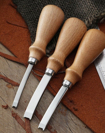 Leather Edge Beveler - Leather Working Tools - Leather Edger - Leder Rand Kegel - Edge Skive Skiving Tool - Rounding Edger Tool Bevel