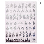 Flames Planner Stickers - Functional Planner - Fire Flames - Nail Art Decal Laptop, Water Bottle, Phone Case, Notebook, Scrapbook Sticker