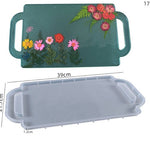 Silicone Tray Mold Resin Molds,  Rectangle Fruit Tray Mold, Large Platter Coaster Severing Tray Mold Big, Silicone Rolling Epoxy Resin Mould