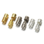 Screw Fastener End Cap, Cylinder Buckle Connector, Cord End Tips Closure, Bracelet Necklace Anklet Charm Gemstone Pendant Jewelry Making