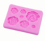 Rose Mold - Flower Resin Clay - Fondant, Chocolate, Soap, Wax, Decorating Tools Sugarcraft Cake, Polymer, Candy Baking, Silicone Rubber