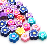 ลูกปัดตัวคั่นดอกไม้สีสันสดใส 100 เม็ด - ลูกปัดดอกไม้, จี้ดอกไม้เล็กๆ - สร้อยคอ สร้อยข้อมือ ต่างหู จี้ เครื่องประดับทำงานฝีมือ