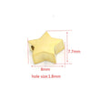 Star Beads Tiny Star Spacer Beads Gold Silver Rose Gold Celestial Night Sky Beading Jewelry Supplies Connector Findings Charm Shiny