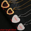 Custom Photo Necklace Pendant - Personalized Heart Picture Necklace - Double Sided Your Own Personalized Words Text - Anniversary Gift