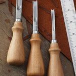 Leather Edge Beveler - Leather Working Tools - Leather Edger - Leder Rand Kegel - Edge Skive Skiving Tool - Rounding Edger Tool Bevel