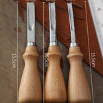 Leather Edge Beveler - Leather Working Tools - Leather Edger - Leder Rand Kegel - Edge Skive Skiving Tool - Rounding Edger Tool Bevel
