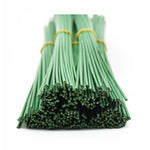 Floral Stems Wire Plastic DIY Bouquet Flower Wreath Centerpiece - Wire for Flower Arrangements Craft Artificial Flower Stems Wall Supplies