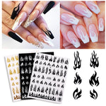 Flames Planner Stickers - Functional Planner - Fire Flames - Nail Art Decal Laptop, Water Bottle, Phone Case, Notebook, Scrapbook Sticker